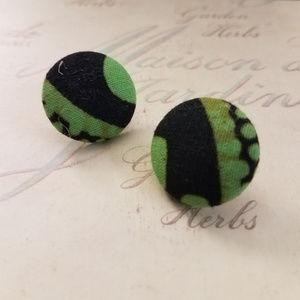 African Fabric Earrings